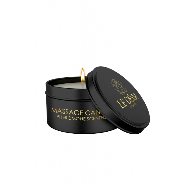 Bougie de massage érotique parfum phéromones 100g - Le Désir