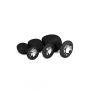 Kit entrainement 3 Butt plugs noir - Easy Toys